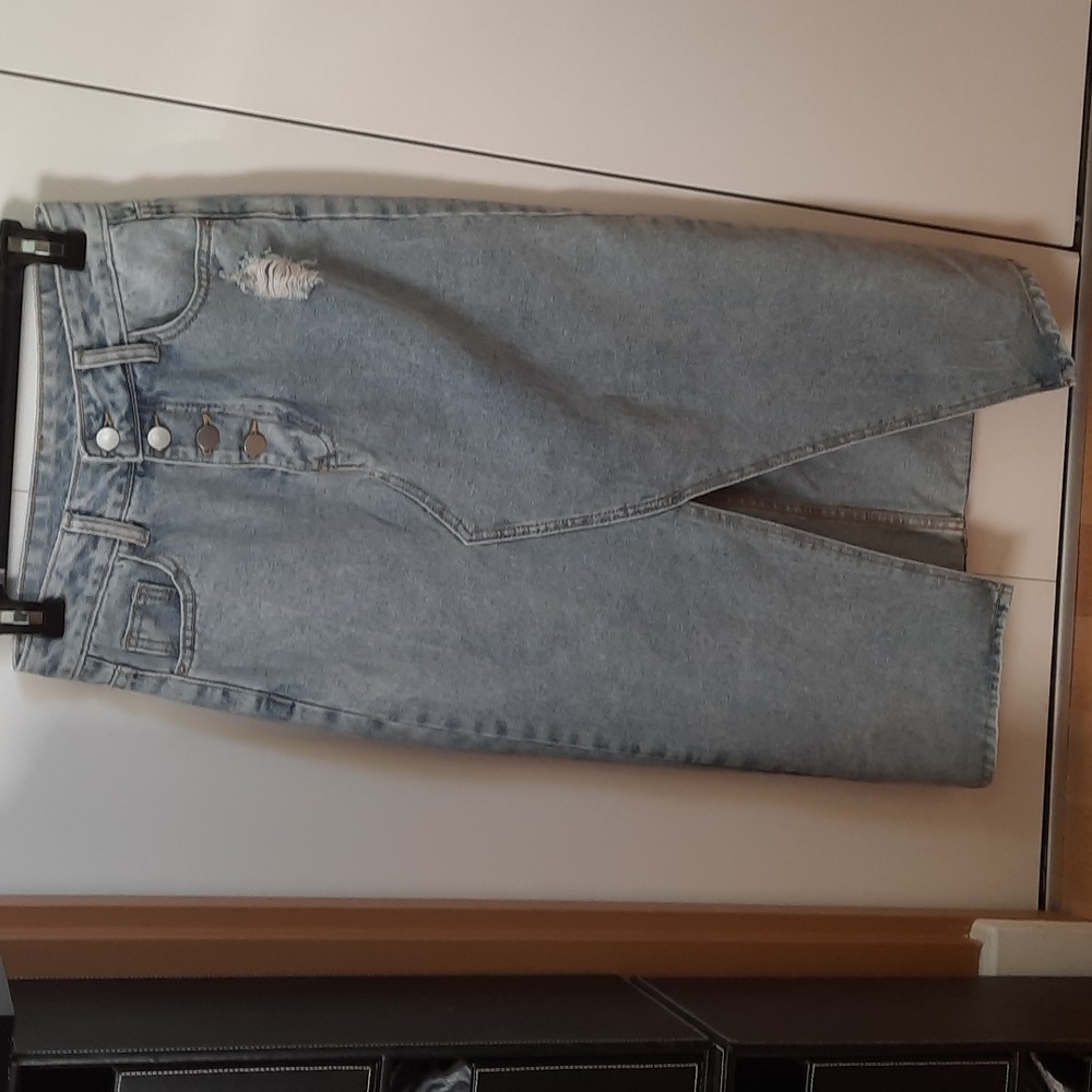 Long Denim Skirt
